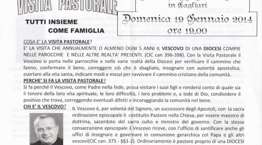 19 Gennaio 2014 - Visita Pastorale di Mons. Arrigo Miglio