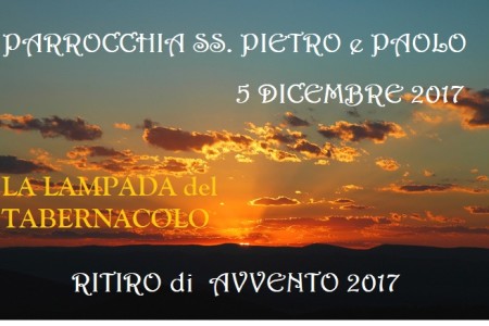 5 DICEMBRE 2017. RITIRO DI AVVENTO omelia alla S. Messa e 1-2 parte del ritiro