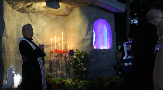 2019 30.6  FOTO BENEDIZIONE DELLA GROTTA DI LOURDES NEL SAGRATO